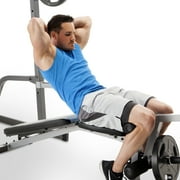 Marcy Home Gym Fitness Deluxe Cage System Machine with Weight Lifting Bench