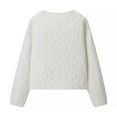 thumbnail image 4 of Wowcloth Quilted Cotton Jacket for Woman, Lightweight with Round Neck, Casual Fashion Outerwear for Travel and Daily, 4 of 6