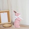 thumbnail image 3 of Easter ornament decor,Simulation Bunny Figurine Easter Tabletop Decoration Festival Art Rabbit Craft Ornament,Pink, 3 of 5