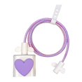thumbnail image 2 of Lindo protector de cable DIY para protector de línea de cargador Funda protectora de cable de datos , Violeta, 2 of 8