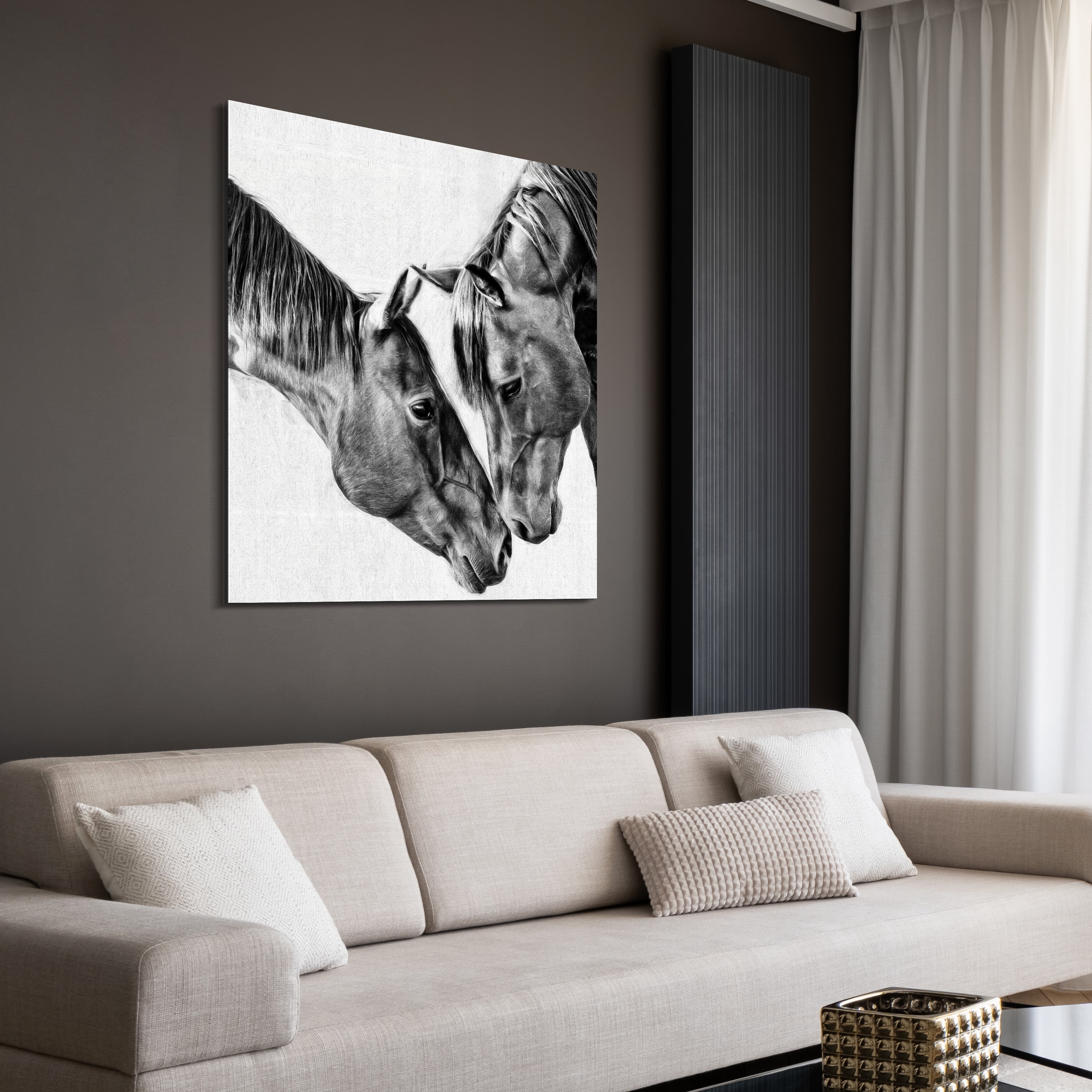 Kindred Colts Frameless Free Floating Tempered Glass Panel Graphic Wall Art , 38" x 38"