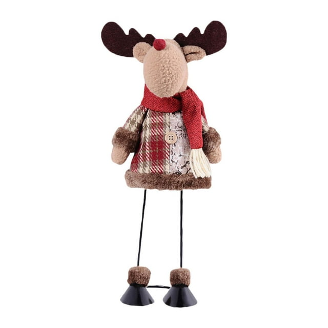 Figura navideña de pie BLESIY muñeco de peluche Alce 36 cm
