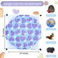 thumbnail image 2 of Heart Pattern Hammock for Small Animals - Perfect for Guinea Pigs, Rats, Chinchillas, Parrots, Sugar Gliders & Ferrets. Available in Purple & Coffee., 2 of 4