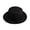 Black M, variant on Beach Straw Hat Flat Top Wide Brim Sun Protection Hat with Black Ribbon Bow Hand-Woven Breathable Summer Hat