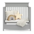 thumbnail image 5 of Storkcraft Petal Mini 4-in-1 Convertible Baby Crib with Mattress, Pebble Gray, 5 of 8