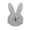 Gray, variant on Naierhg Nordic Cute Rabbit Wooden Mute Wall Clock Bedroom Kids Room Home Decoration White