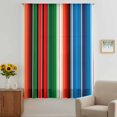 thumbnail image 3 of Mexican Serape Sheer Curtains 45 Inches Long, Colorful Stripes Vertical Lines Abstract Light Filering Curtains, Breathable Simi Curtain Privacy Drapes for Kitchen Bathroom Small Window Treatment, 3 of 9