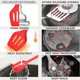 thumbnail image 5 of Juego de utensilios de cocina Juego de utensilios de cocina Juego de espátula de utensilios de silicona esenciales para cocina, juego de silicona resistente al calor (rojo), 5 of 5