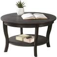 thumbnail image 6 of Convenience Concepts American Heritage Round Coffee Table 30" in Dark Gray Wood, 6 of 8