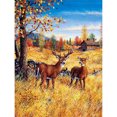thumbnail image 1 of Wdftyju 5D DIY Diamond Painting Forest Deer Full Round Drill Wall Decor (VY046) Wdftyju 6wq9vz6rx9sk5gu0D02, 1 of 8