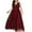 B-Burgundy, variant on ZQUUVOU Women's Plus-Size Dress Sleeveless Lace V-Neck Sleeveless Dress Red