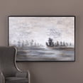 thumbnail image 2 of Uttermost Evening Mist Wood Canvas Acrylic Landscape Art in Gray/Green/Charcoal, 2 of 3