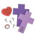 thumbnail image 2 of Cross with Nails Craft Kit, Craft Kits, Sign Decoration Craft Kits, Hanging Decor Craft Kits, Easter, 12 Pieces, Multicolor, 2 of 3