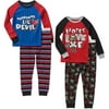 Baby Toddler Girl 4-Piece Valentines Day Tight Fit Pajamas