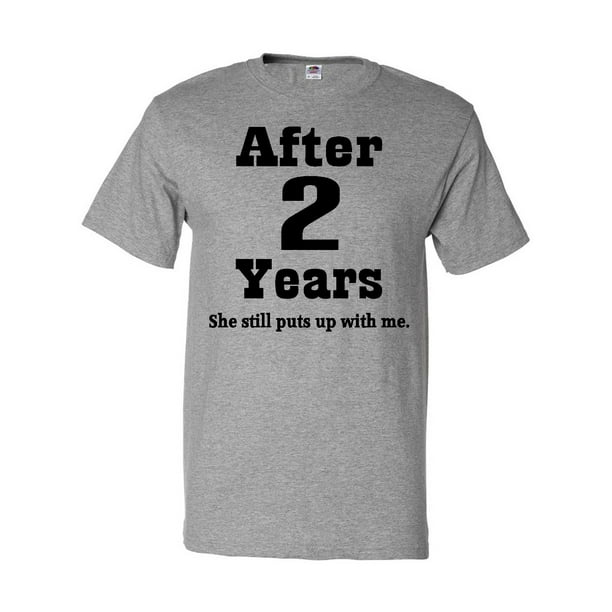 Inktastic 2nd Anniversary Funny Husband Gift T-Shirt Inktastic 2nd Anniversary Funny Husband Gift T-Shirt