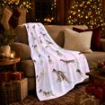 thumbnail image 3 of Pointer Dogs on Lavender Pastel Field, Serene Sporting Style for Dog Lovers, Gentle Hunting Dog Pattern and Father's Day Gift, Soft Flannel Blanket for Cabin and Bedroom, Home Decor, 3 of 9