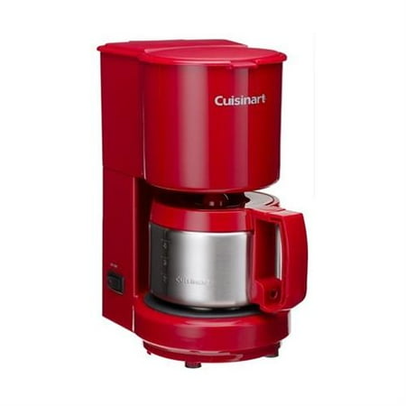 Conair Refurbished Cuisinart DCC-450R 4-Cup Coffeemaker with Stainless Steel Carafe, Red ...