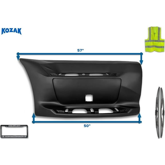 Kozak Front Step Fairing with Tool Box Cover Compatible with 579 2013-2021, New