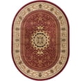 thumbnail image 3 of Traditional Area Rug (5'3'' x 7'3'' Oval) Oriental Red, Beige Living Room Easy to Clean, 3 of 5