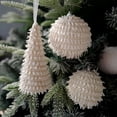 thumbnail image 4 of Bola de Navidad decorativa, bola de espuma blanca, adorno colgante, adornos para árbol de Navidad, decoración para fiestas en el hogar, manualidades, regalo, 4 of 5
