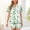 White, variant on FRSASU Women's St Patricks Day PJs Sets Funny Shamrock Short Sleeve Tops Shorts Casual Button Down Shirts White-L