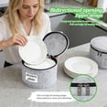 thumbnail image 6 of 4Pcs Dinner Plate Storage Box Felt Dish Container Dinnerware Plate Organizer with 48Pcs Dividers for Dish Bowls Transport Moving, 6 of 9