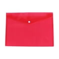 thumbnail image 1 of Red Translucent Poly Envelope 1 Pcs Document Envelopes with Snap Button Quality Clear Document Folder for A5 Size, Document Folder with Snap Closure, Project File Document Wallet, Office Folder, 1 of 7