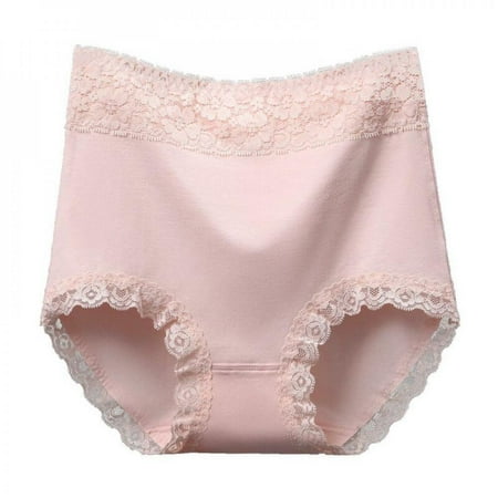 

Feiona-Women s Panties High Waist Panties Breathable Underwear Elastic Underwear Lace Briefs Large Size Panties
