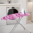 thumbnail image 2 of HELLHERO Purple Pink Waves Ironing Board Protector Cover Easy Fit Breathable Ironing Board Cover Elastic Edge Removable Cover for Tailor, 2 of 5