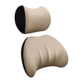 thumbnail image 2 of Car Lumbar Support Pillow and Car Neck Pillow Kit, Ergonomic Car Seat Headrest Neck Rest Cushion Lumbar Support Pillow, Memory Foam & Breathable Removable Cover for Neck Back Pain Relief, 2 of 5