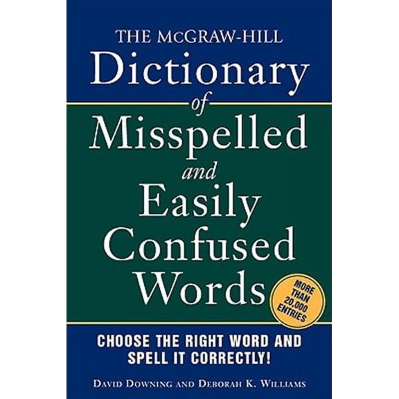 Pre-Owned The McGraw-Hill Dictionary of Misspelled and Easily Confused Words (McGraw-Hill ESL References) Paperback