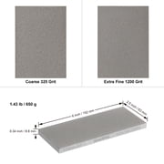 Sharpal 156N Dual-Grit Diamond Sharpening Stone Whetstone, Coarse 325 / Extra Fine 1200, Non-Slip Base & Angle Guide