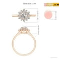 thumbnail image 5 of ANGARA Natural 0.38 Ct. Diamond Side Stone Ring in 14K Rose Gold for Women (Ring Size: 3), 5 of 10