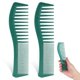 thumbnail image 1 of All Purpose Comb,2 Pack Wide Tooth Comb Set 7.2 inch Plastic Double Tooth Barber Comb Professional Cutting Comb Large Tooth&Fine Tooth, 1 of 5