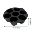 thumbnail image 3 of Food Tray Baking Silicone Moulds Fryer Home Round Tray Silicone Baking Air Fryer Mould, 3 of 4