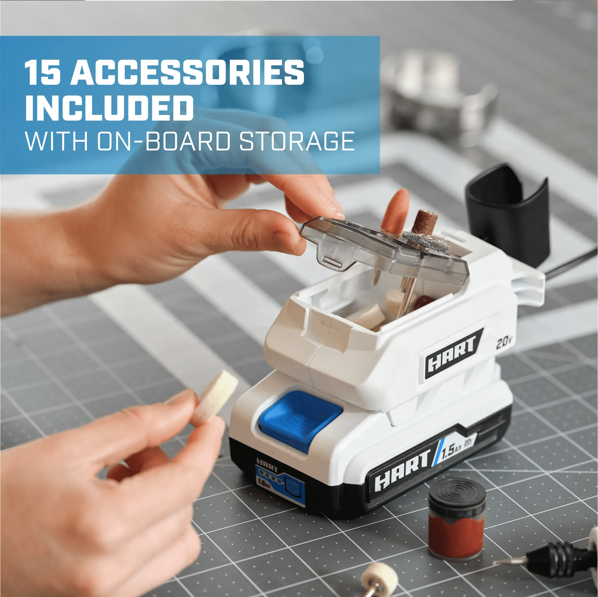 HART 20-Volt Precision Craft Rotary Tool (Battery Not Included)