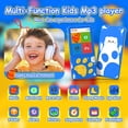 thumbnail image 2 of MP3 Player for Kids,32GB Kids MP3 Player with Bluetooth,Speaker,Flashlight,Games,Voice Recorder and Headphone,Kids Music Player with Cartoon Bear Paw Button Expandable128GB (New Version), 2 of 6