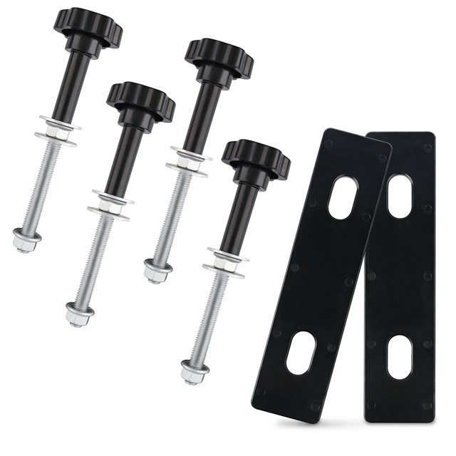 Scienceny Soporte de placa de arena Clip de fijación de Metal Tornillos de tuerca resistentes al desgaste Hardware Pin de instalación ligero Vehículos, repuestos y accesorios Mis