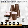 thumbnail image 4 of PYYNA-Disposable Cups, Brown 18-Ounce Plastic Party Cups, Strong and Sturdy for Wedding, Christmas, Halloween, 50 Pack, 4 of 4