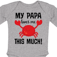 thumbnail image 4 of Inktastic My Papa Loves Me Boys or Girls Long Sleeve Baby Bodysuit, 4 of 5