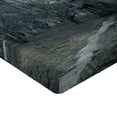 thumbnail image 2 of Ambesonne Halloween Fitted Sheet, Gothic Haunted House, Twin Size, Teal, 2 of 3