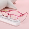 thumbnail image 4 of Gafas de lectura de moda para hombre, gafas de lectura retro de resina súper transparente, gafas de lectura para mujer, 4 of 5
