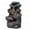 Black1, variant on Tereitr Cascading Rock Water Fountain for Outdoor, Patio & Garden Decor with LED Lights, Realistic Waterfall Feature Made of Weather, Resistant Resin