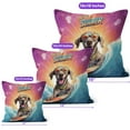 thumbnail image 4 of Retro Surfing Weimaraner in Cool Sunglasses Hello Summer Waves Pillow Cushion Double Sided Weim Gray Ghost Dog Lover Throw Pillow - 10001, 4 of 4