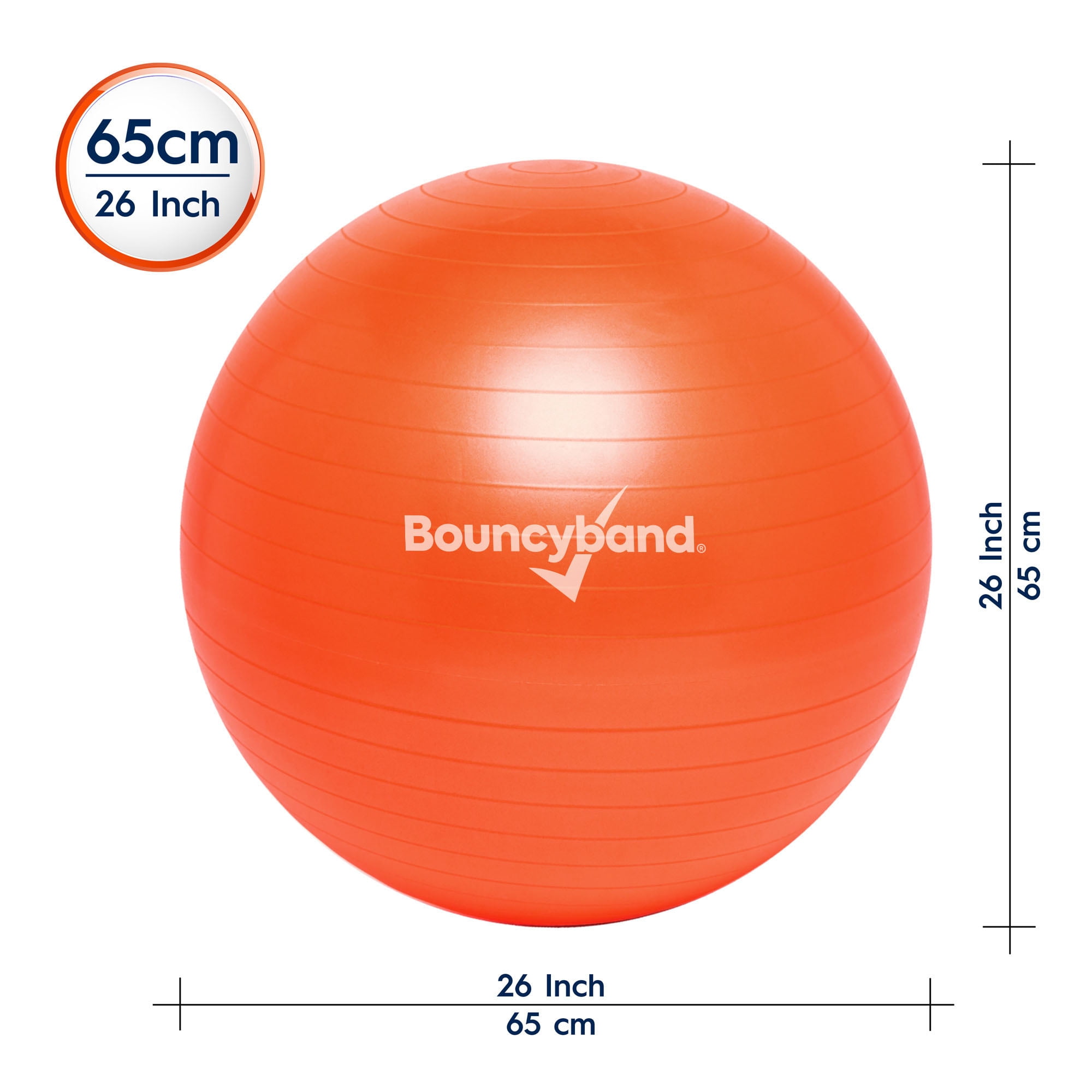Bouncybands® Balance Ball 65cm Orange