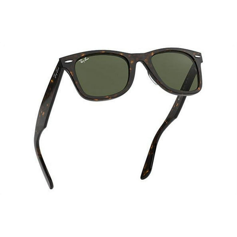 Ray-Ban Wayfarer RB2140, Tortoise Frame, Crystal Green Lenses