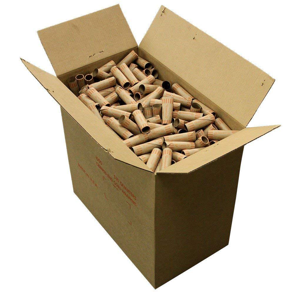 The CoinTainer Co. Preformed Coin Wrappers, Quarter, 1000 count (20025