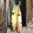 thumbnail image 2 of Cavosen Swim Rompers for Women Oversized Yellow Jumpsuits Wide Leg Long Overalls with Pocket Daisies Summer Cute Rompers, 2 of 5
