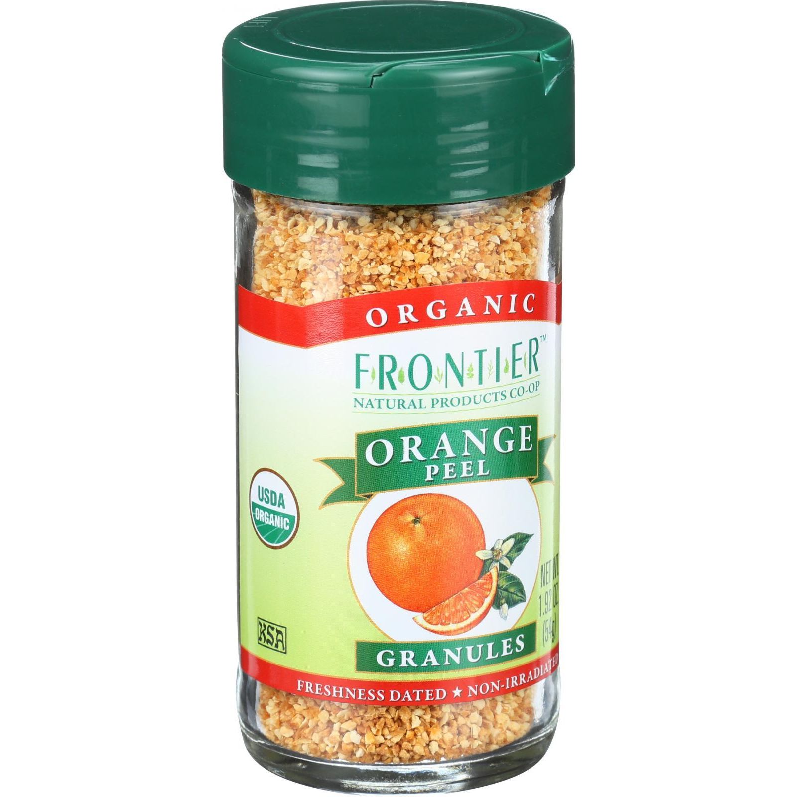 Frontier Herb Organic Orange Peel Granules, 1.92 Oz
