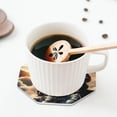 thumbnail image 5 of Lsque Chucky Pattern 4" Drink Coasters Set of 6, Leather Absorbent Coasters, Table Coaster Set Decorative Coffee Cup Coasters Housewarming Gift, 5 of 7